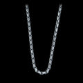 925 Sterling Silver Oxized Snake Chain Necklace