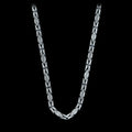 925 Silver 5MM Byzantine Engraved Chain Necklace