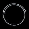 925 Silver 5MM Byzantine Engraved Chain Necklace