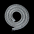 Men Handmade 10MM Curb Chain Solid Necklace