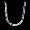 925 Solid Silver 10mm Heavy Franco Chain Necklace