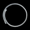 925 Solid Silver 10mm Heavy Franco Chain Necklace