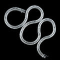 925 Solid Silver 10mm Heavy Franco Chain Necklace