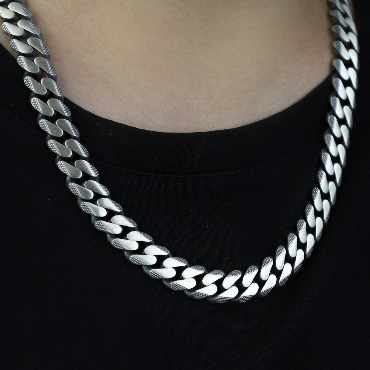 925 Sterling Silver 10mm Handmade Cuban Curb Chain Necklace for Men