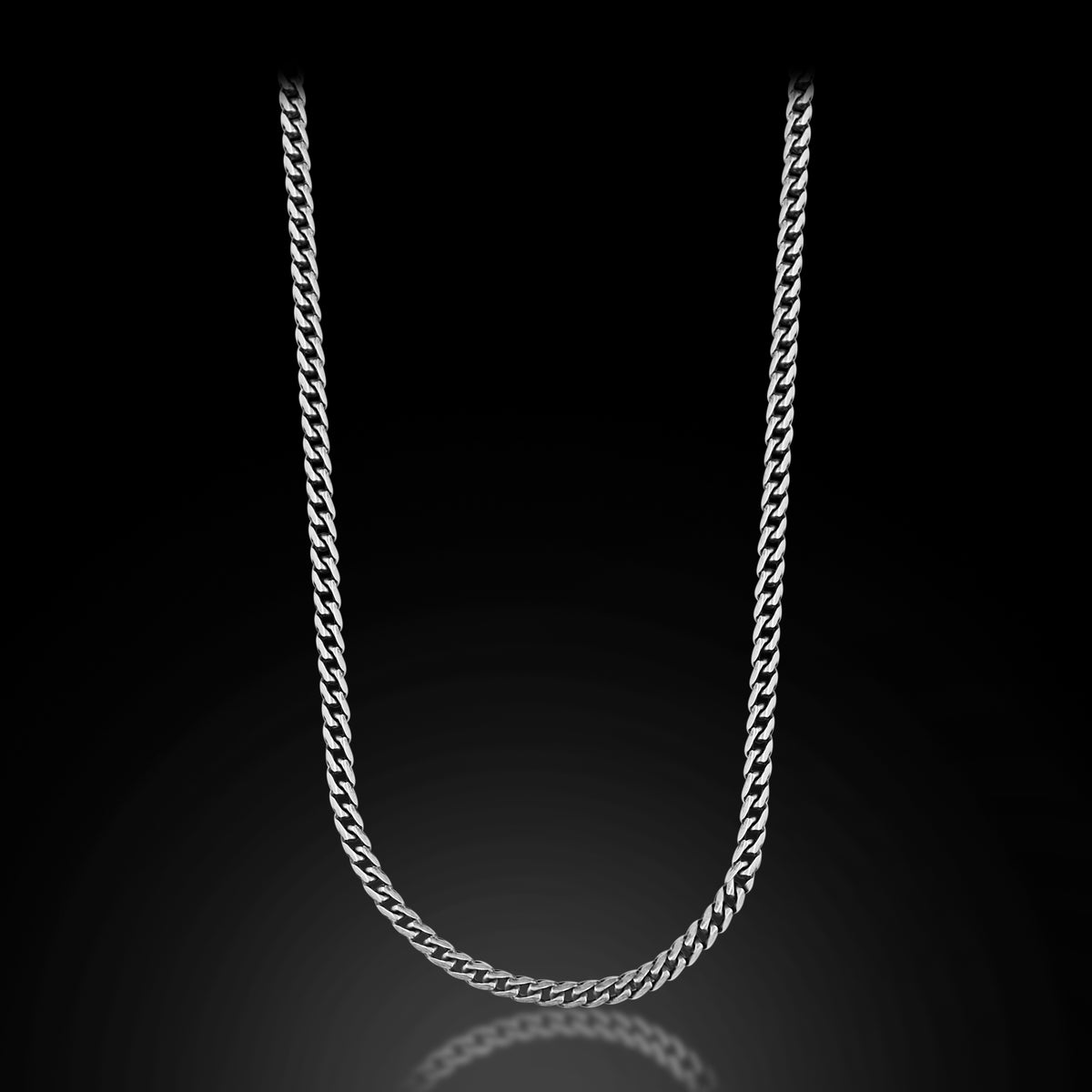 Men Handmade Oxized Minimal Curb Chain Necklace