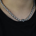925 Sterling Silver 5mm Oxidized Chain Necklace for Men