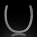 Men Handmade Solid Silver Curb Chain Oxized Necklace