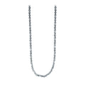 925 Silver 5MM Byzantine Engraved Chain Necklace