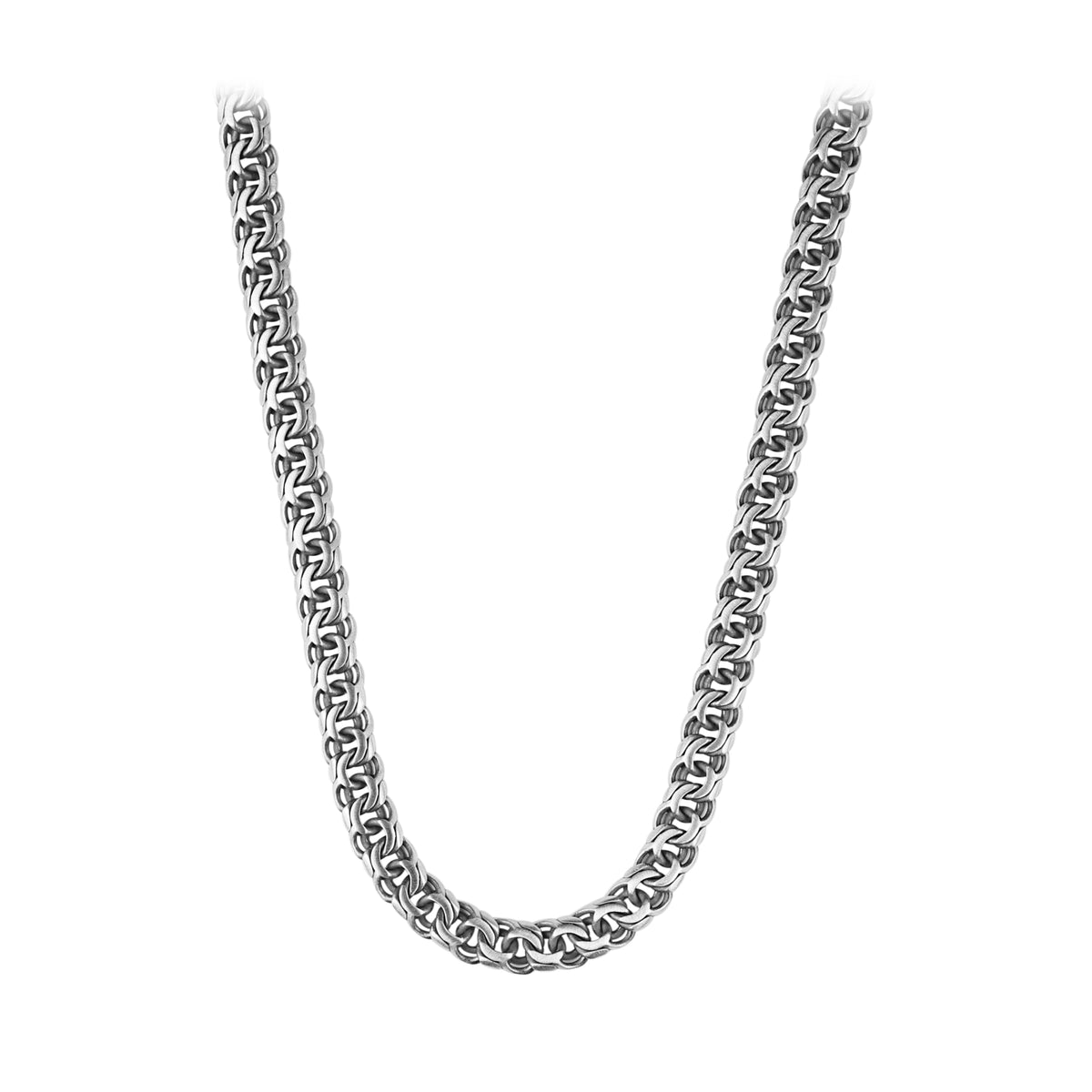 925 Sterling Silver Men 10MM Oxized Heavy Chain Necklace