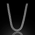 925 Sterling Silver Men 10MM Oxized Heavy Chain Necklace