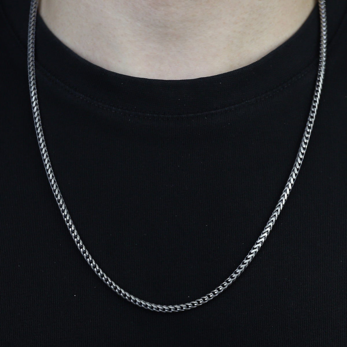 Men Handmade Oxized Minimal Curb Chain Necklace
