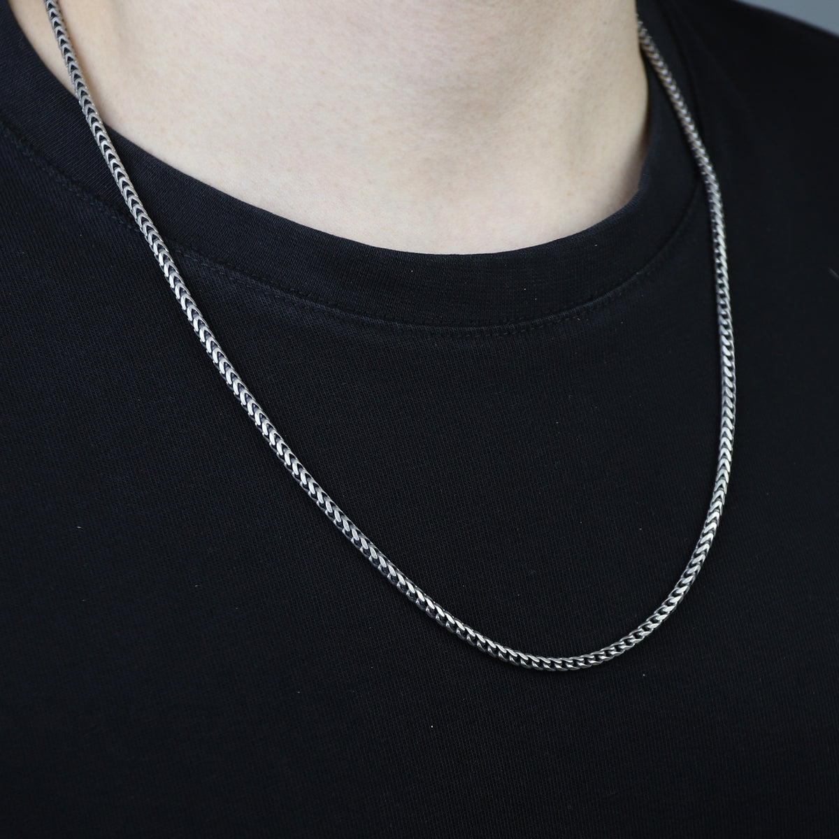 Men Handmade Oxized Minimal Curb Chain Necklace
