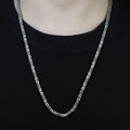 Men Handmade Byzantine Onyx Engraved King Chain Necklace