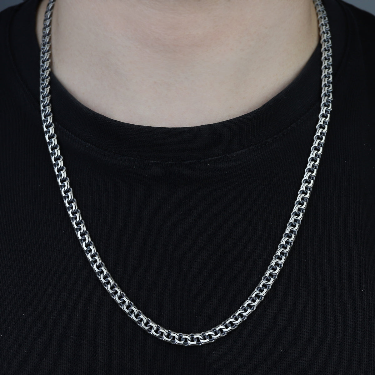 Men Handmade Biker Curb Chain Heavy Chain Necklace