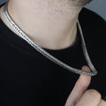 925 Solid Silver 10mm Heavy Franco Chain Necklace