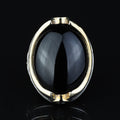 Men Silver Large Black Onyx Ring , Oval Heavy Onyx Mens Handmade Big Ring , Men Sterling Silver Ring, Ottoman Jewelry