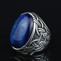Silver Blue Tiger Eye Stone Ring, Men Handmade Tiger Eye Ring , Handmade Silver Ring, Ottoman Style Ring, 925K Sterling Silver Ring