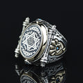 925 Sterling Silver King Solomon Signet Ring