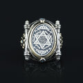 925 Sterling Silver King Solomon Signet Ring