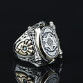 925 Sterling Silver King Solomon Signet Ring