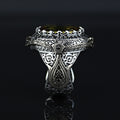 925 Sterling silver Men Handmade Engraved Zultanite Gemstone Ring