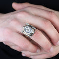 925 Sterling Silver King Solomon Signet Ring