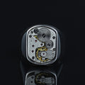 925 Sterling Silver Handmade Watch Mechanism Ring