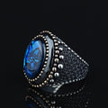 925 Sterling Silver Handmade Abalone Pearl Gemstone Ring