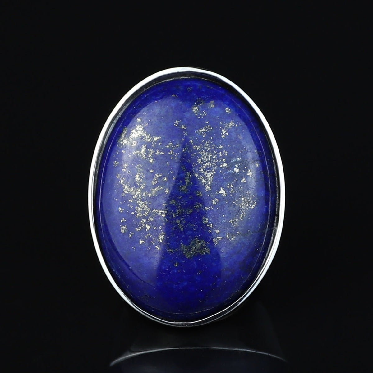 Silver Large Lapis Lazuli Ring, Natural Classic Handmade Lapis Ring , Blue Lapis Ring, Ottoman Style Ring , 925k Sterling Silver Ring