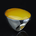 925 Silver Handmade Large Agate Ring, Natural Aqeeq Gemstone Ring , Genuine Yellow Agate Men Vintage Ring, Father Day Gift, 925k Silver