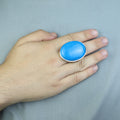 Men Silver Large Turquoise Stone Ring, Hand Engraved Silver Ring, Engraved Large Silver Ring, Large Signet Ring