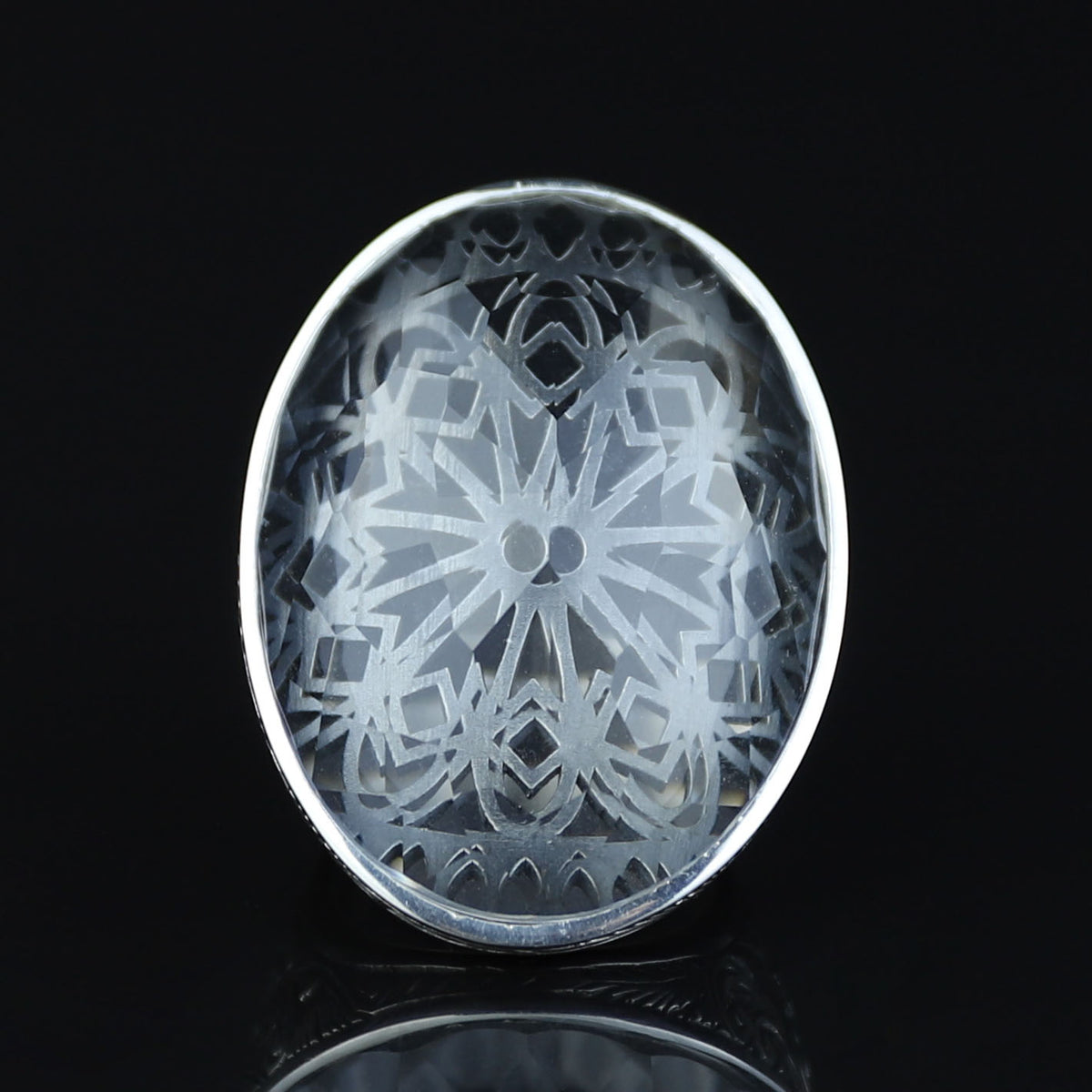 Men Large Silver White Diamond Ring, Moissanite Gemstone Men Ring,Silver Vintage Handcrafted Ottoman Men Ring