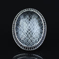 Men Silver Large Moissanite Ring, Artisan Men's Ice Out Ring, Heavy Mens Ring, Turkish Handmade Jewelry, Artisan Mens Ring