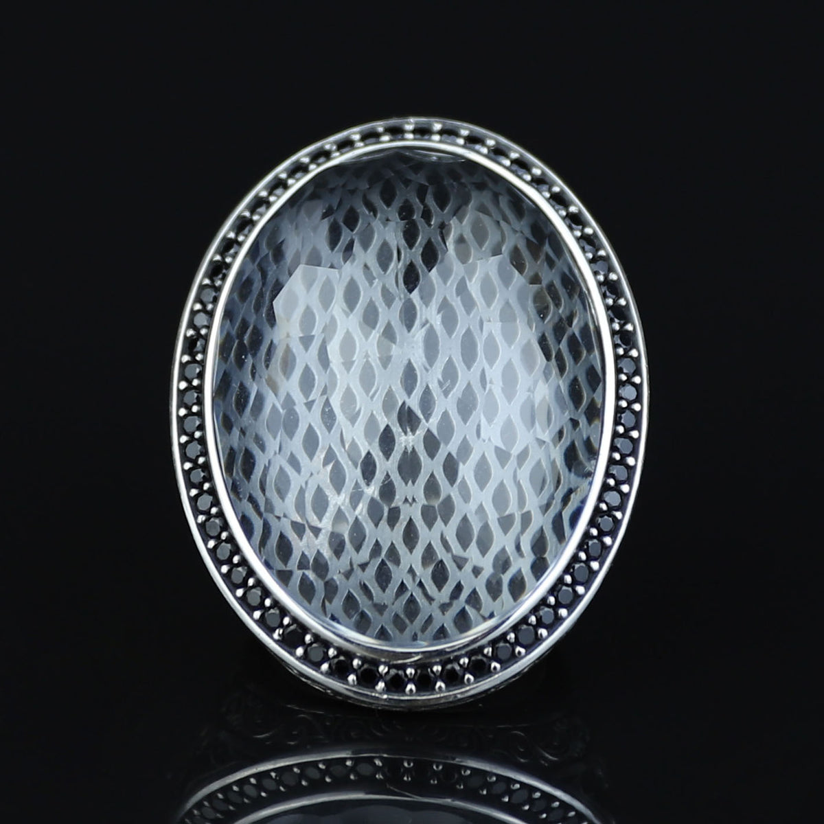 Men Silver Large Moissanite Ring, Artisan Men's Ice Out Ring, Heavy Mens Ring, Turkish Handmade Jewelry, Artisan Mens Ring