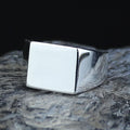 Solid Silver Square Signet Ring, Minimalist Square Signet Ring, Pinky Square Signet Ring, Classic Square Ring, 925k Sterling Silver