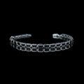 Silver Black Onyx Gemstone Luxury Tennis Bracelet
