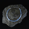 Men Silver Handmade Aquamarine Luxury Tennis Bracelet