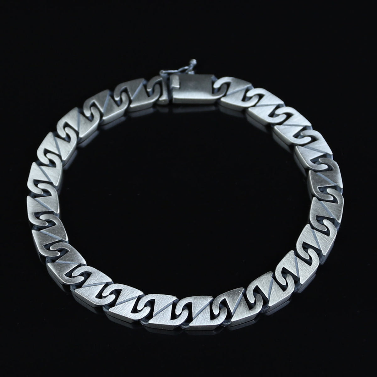 Silver 8MM Curb Chain Bracelet, Elegant Men Chain Bracelet, Cuban Link Chain Bracelet, Perfect Men's Bracelet