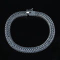 925 Silver Foxtail Stone Chain Bracelet,Elegant 8MM Oxidized Chain Bracelet, Men Foxtail Chain Bracelet, Black Onyx Stone Bracelet