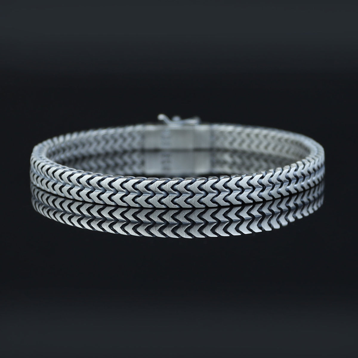 925 Solid Silver Franco Chain Bracelet, 7MM Double Franco Chain, Handmade Chain Bracelet Foxtail Link Bracelet