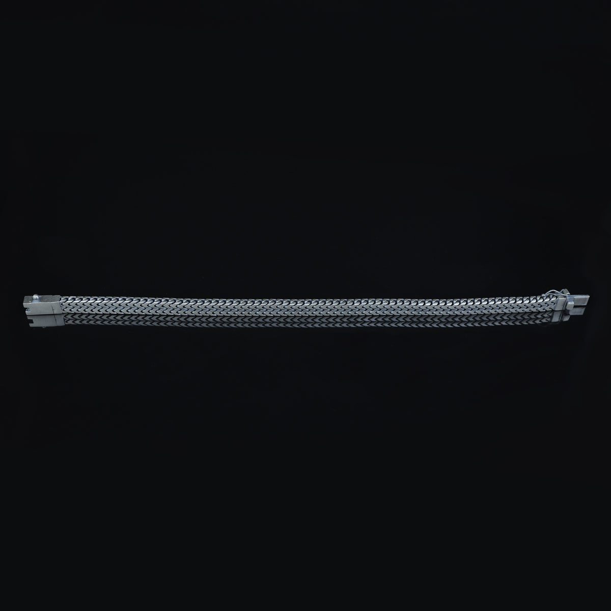 925 Solid Silver Franco Chain Bracelet, 7MM Double Franco Chain, Handmade Chain Bracelet Foxtail Link Bracelet
