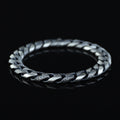 Silver 10MM Engraved Chain Bracelet, Men Curb Chain Bracelet, Cuban Link Chain Bracelet, Perfect Men's Bracelet, Gift For Men