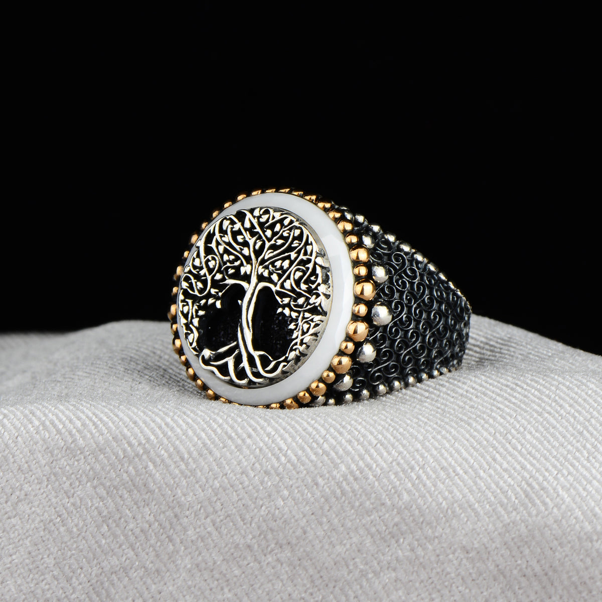 Silver Tree Of Life Yggdrasil Ring