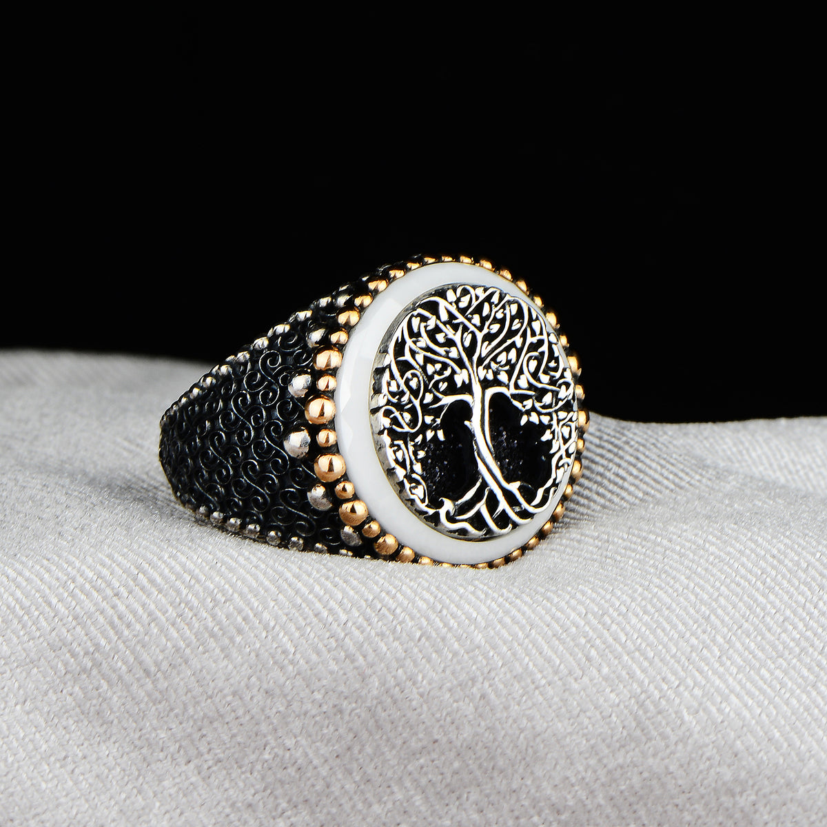 Silver Tree Of Life Yggdrasil Ring