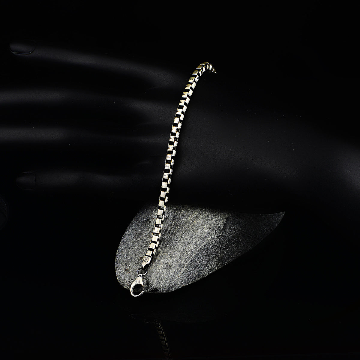 Pulsera Cadena Cuba Fina Plata