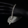 Pulsera de hombre con cadena fina hecha a mano