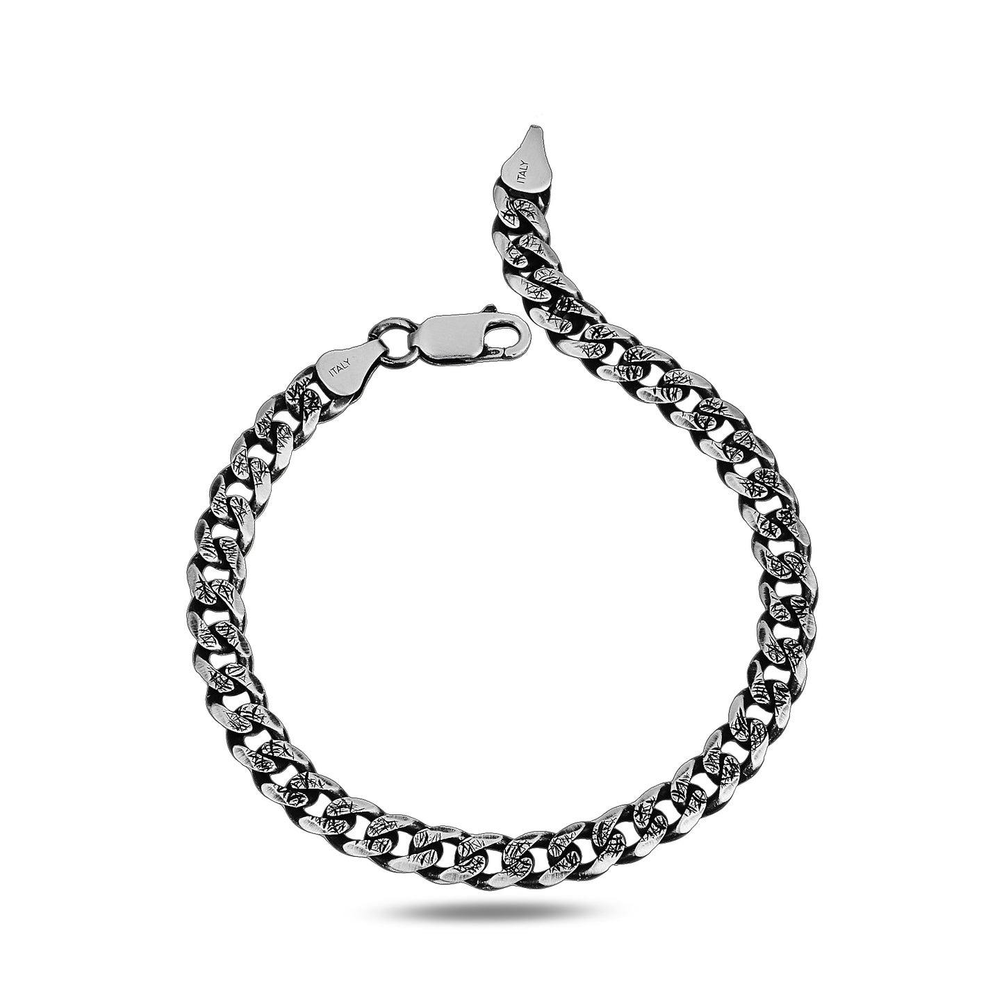 Men Handmade Thin Curb Chain Bracelet