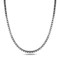 Silver Handmade Italian Oxized Box Chain Necklace