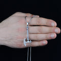 Men Axe Model Silver Necklace
