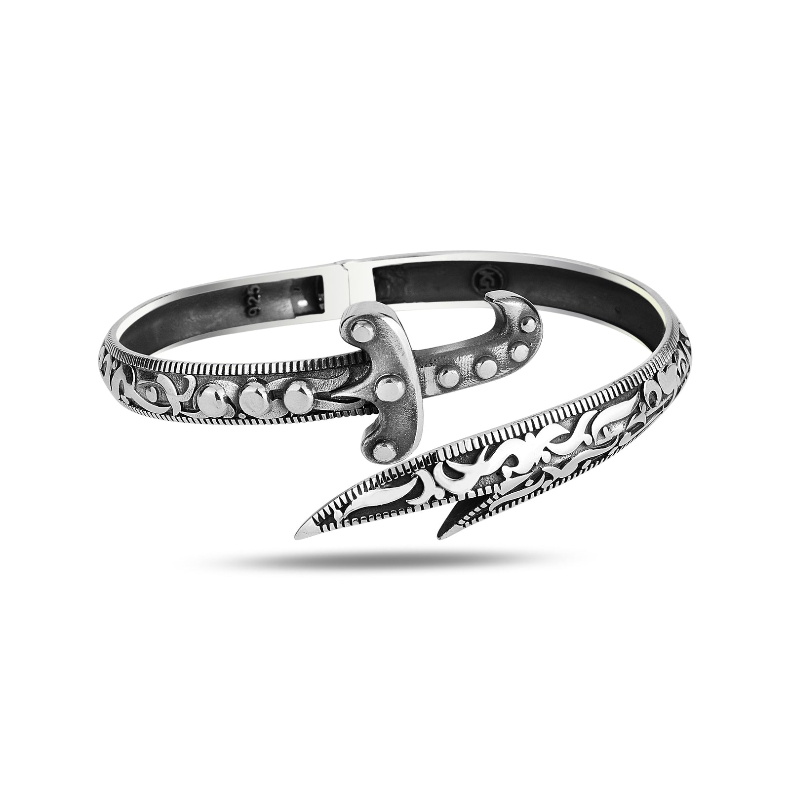 Silbernes handgefertigtes Zulfiqar-Schwertarmband